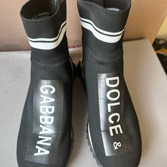 Dolce & Gabbana Black Sock Sneakers